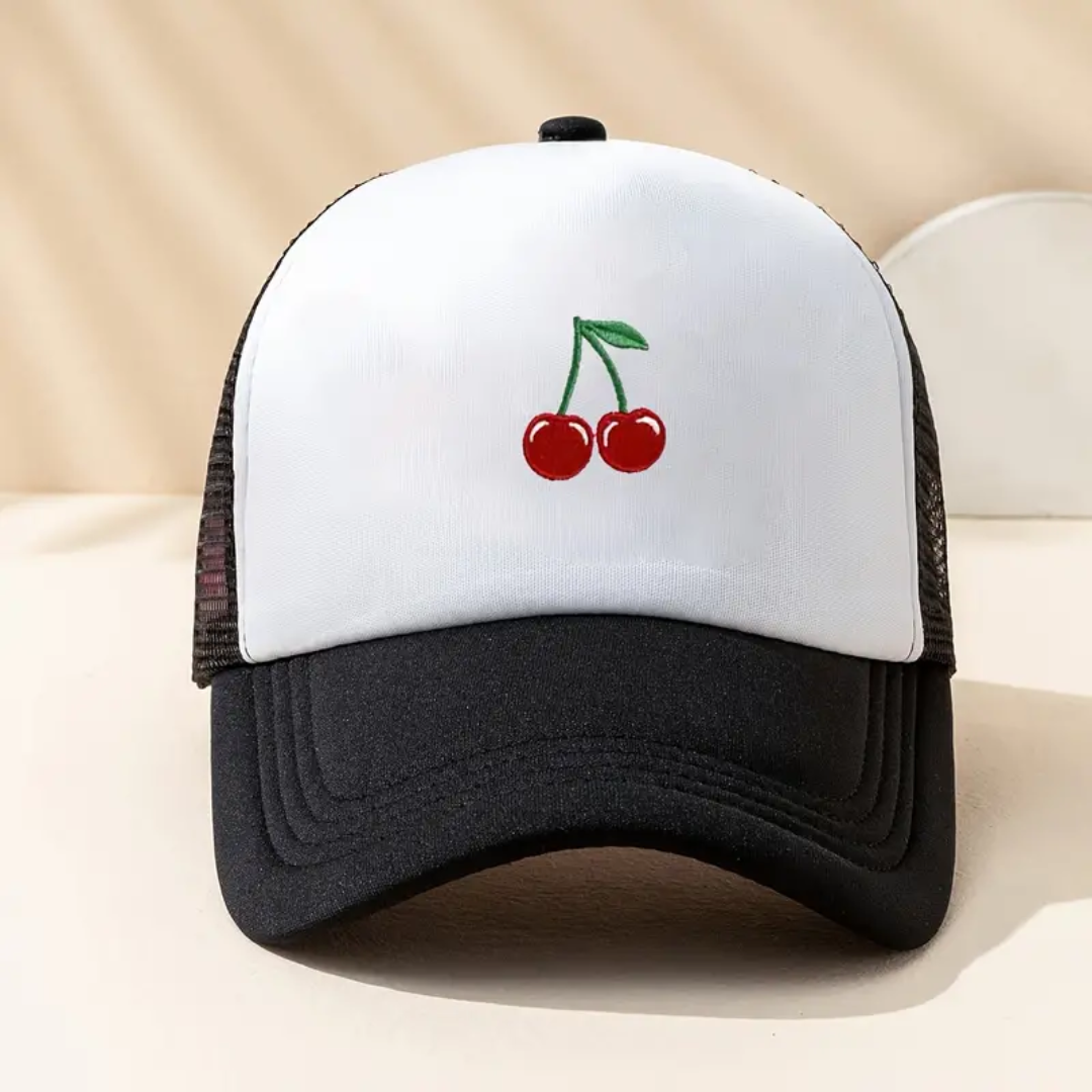 Cherry Print Cap